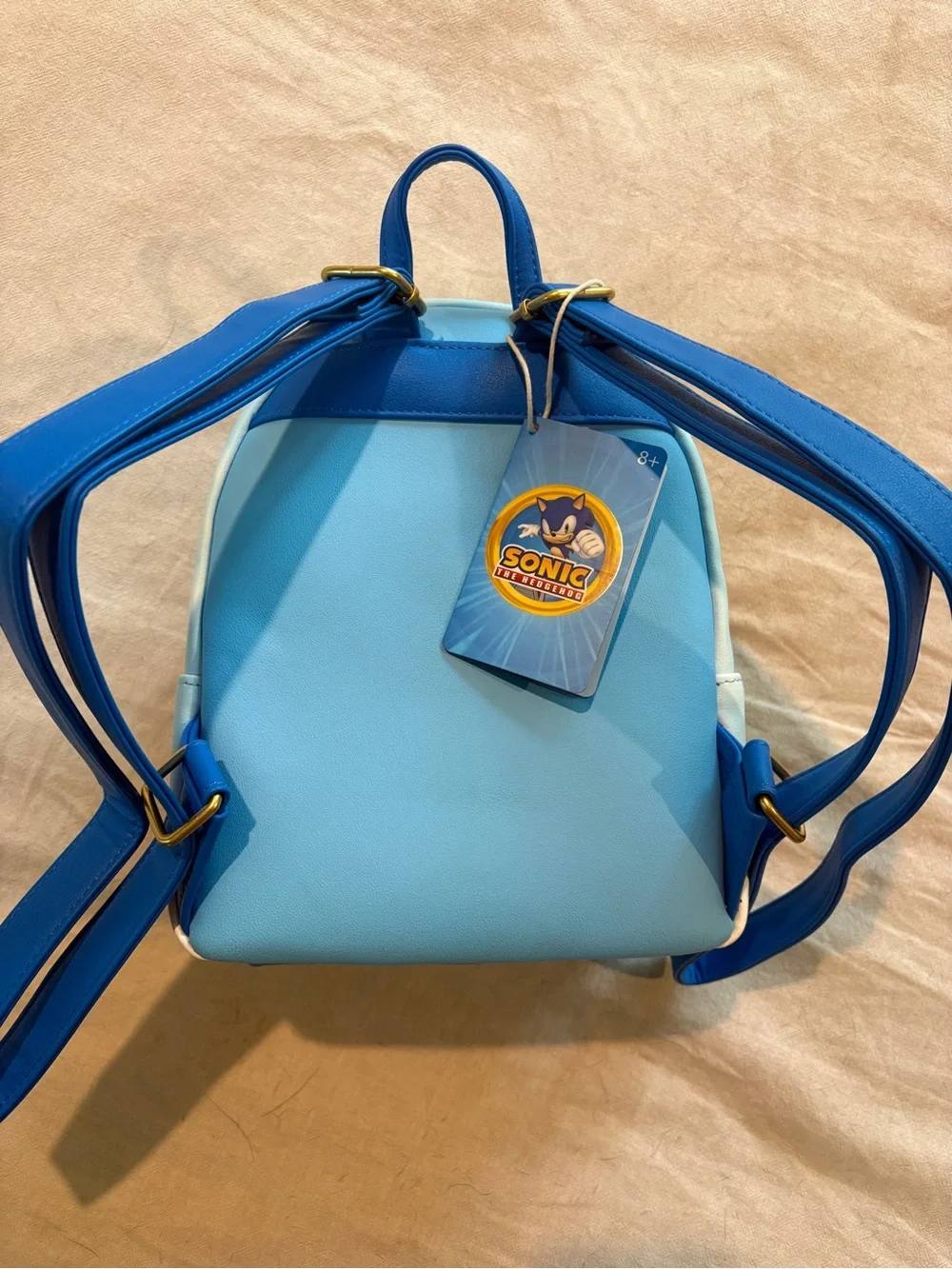 Sonic the Hedgehog Blue Character Mini Backpack by Loungefly